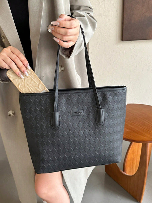 Fashion Large Quilted Tote Bag|Wholesale Price|Min:6 Items.