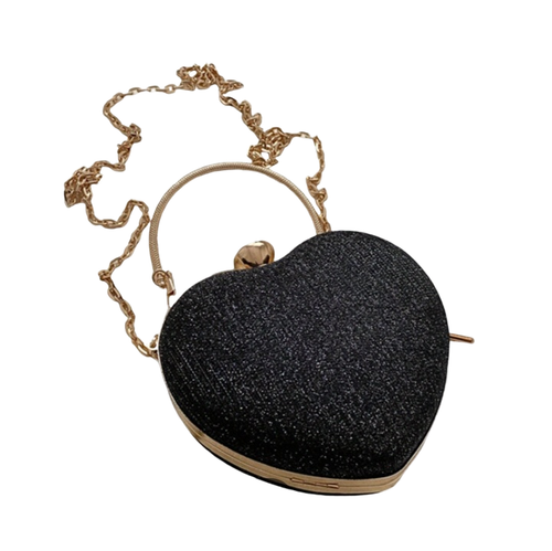 Heart-Shaped Glitter Evening Clutch| Wholesale Price| Min: 6 Items.