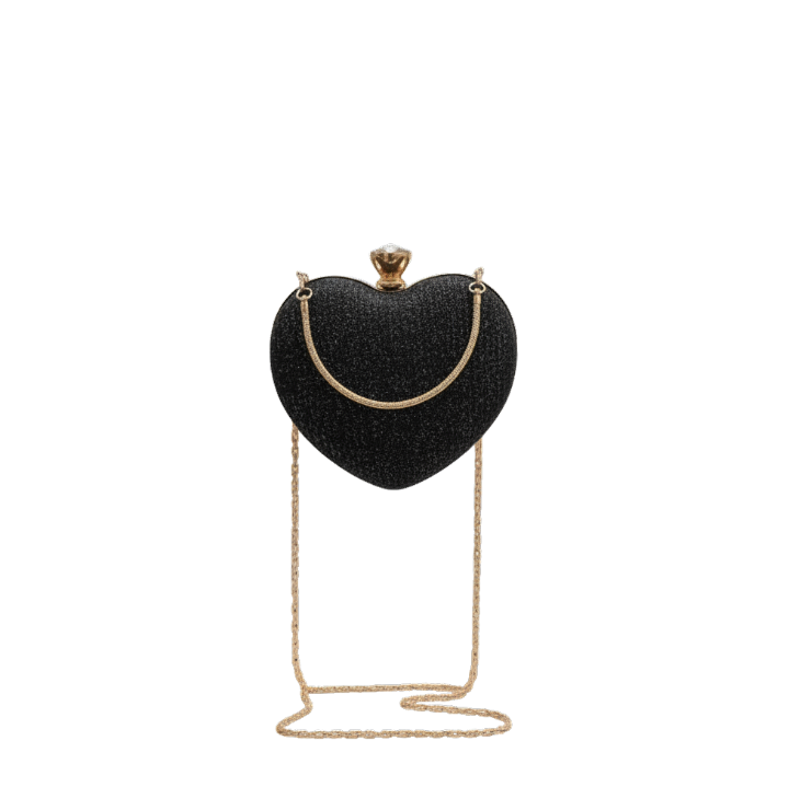 Heart-Shaped Glitter Evening Clutch| Wholesale Price| Min: 6 Items.