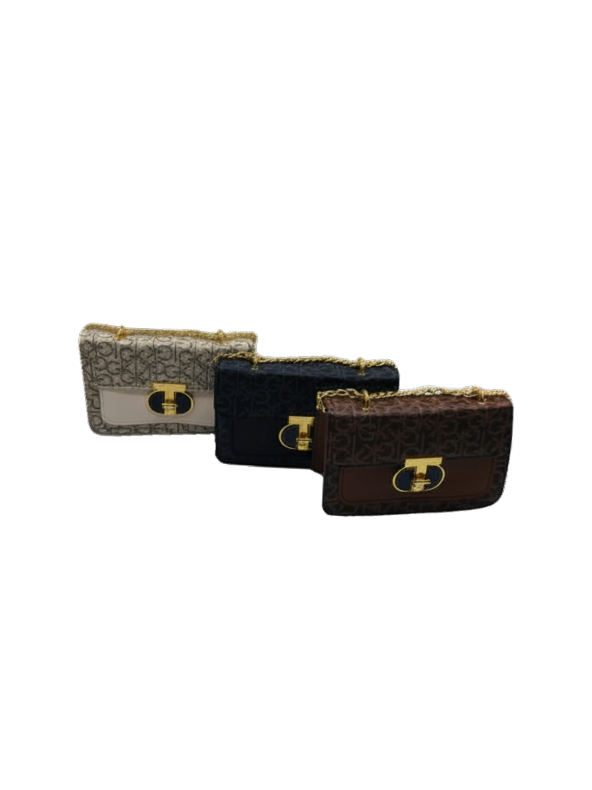 Vintage Letter Print Chain Crossbody Bag| Wholesale Price| Min: 6 Items.