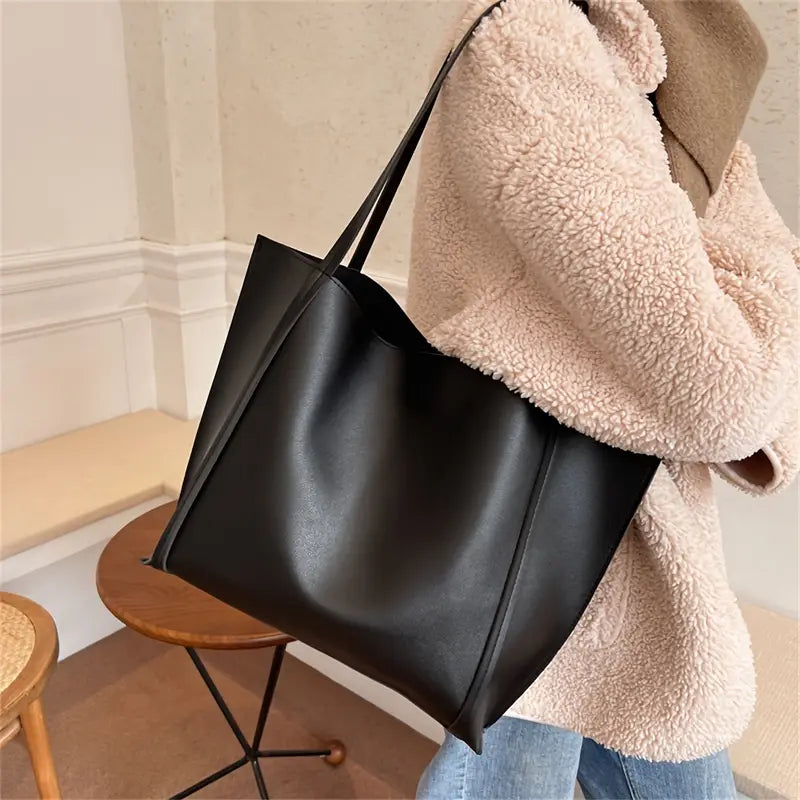 Minimalist Shoulder Tote Bag|Wholesale Price|Min:6 Items.
